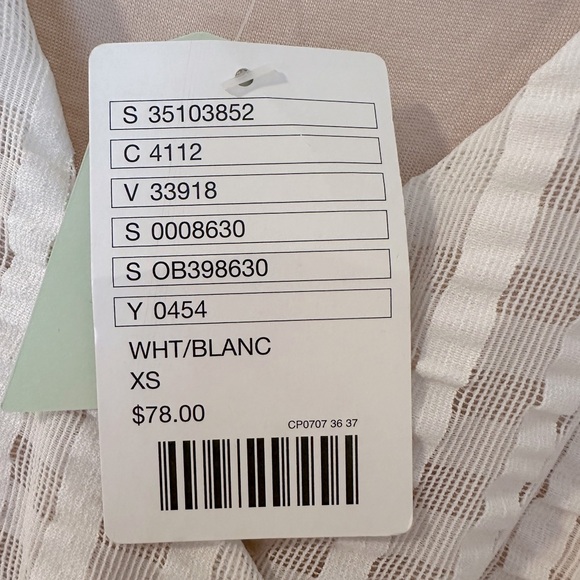 NWT Beautiful Anthropologie Deletta Side Tie Top (white/ivory, size xs/s) - Picture 5 of 7